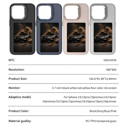 New E ink 4.0 inch Screen Digital Case for iPhone 17 16 15 14 13pro max