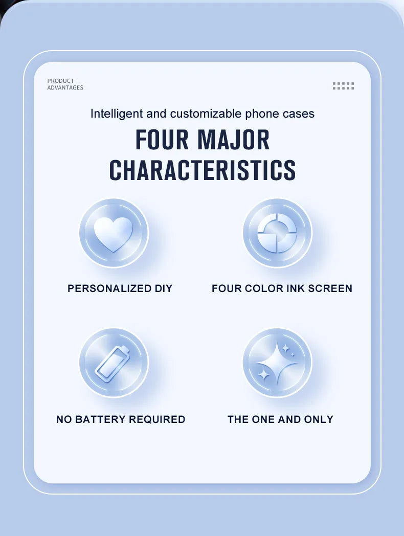 4 Inch NFC Ink Phone Case For iphone 16 15 14 13 17 Pro Max