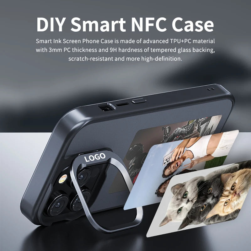 New E ink 4.0 inch Screen Digital Case for iPhone 17 16 15 14 13pro max